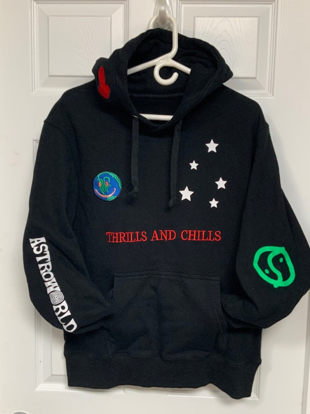 Cactus Jack Astroworld Thrills and Chills Travis Scott Hoodie (Men’s Large)